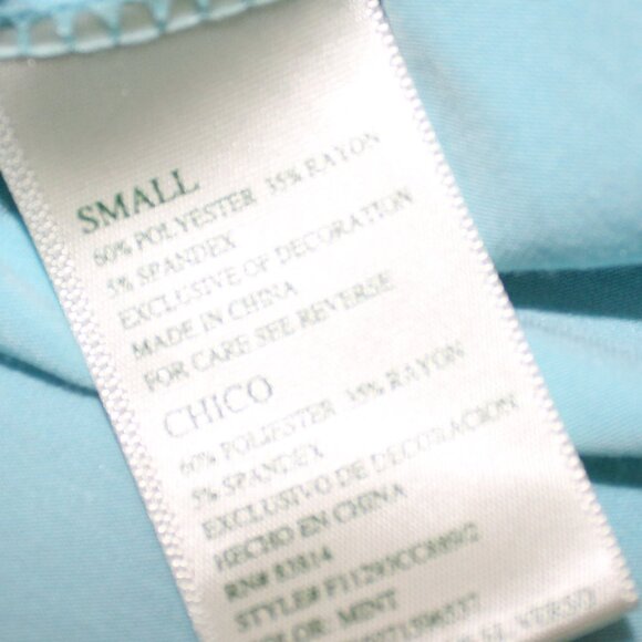 FALL SALE TANGERINE Cute TEE Comfy Active V-Neck Mint Small NWT's - Picture 10 of 10